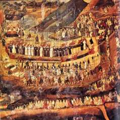 Mártires de Nagasaki. pintura japonesa sec XVI-XVII